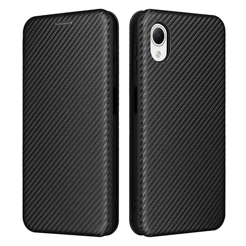 Custodia Portafoglio In Pelle Cover con Supporto L04Z per Samsung Galaxy A23e 5G Nero