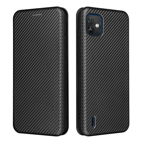 Custodia Portafoglio In Pelle Cover con Supporto L04Z per Wiko Y82 Nero