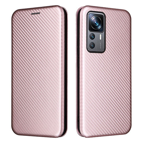 Custodia Portafoglio In Pelle Cover con Supporto L04Z per Xiaomi Mi 12T 5G Oro Rosa