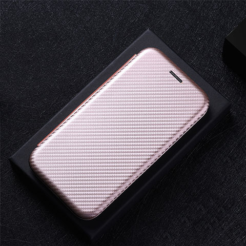 Custodia Portafoglio In Pelle Cover con Supporto L04Z per Xiaomi Poco F5 5G Oro Rosa