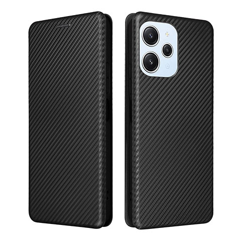 Custodia Portafoglio In Pelle Cover con Supporto L04Z per Xiaomi Redmi Note 12R 5G Nero