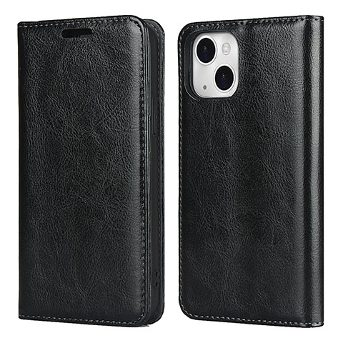 Custodia Portafoglio In Pelle Cover con Supporto L05 per Apple iPhone 13 Nero