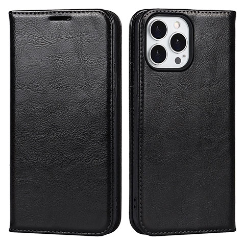 Custodia Portafoglio In Pelle Cover con Supporto L05 per Apple iPhone 14 Pro Nero