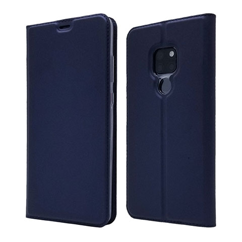 Custodia Portafoglio In Pelle Cover con Supporto L05 per Huawei Mate 20 Blu