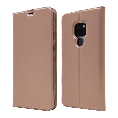 Custodia Portafoglio In Pelle Cover con Supporto L05 per Huawei Mate 20 Oro Rosa