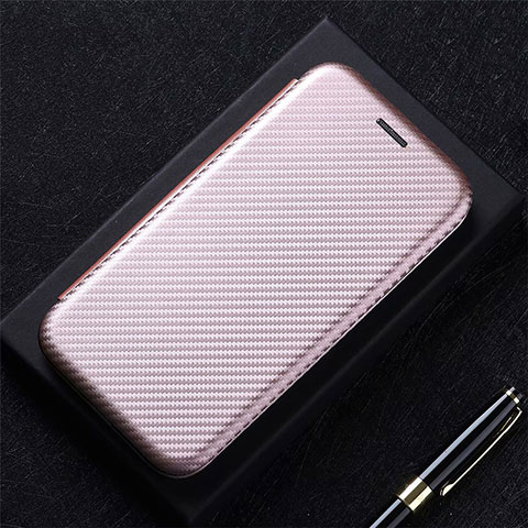 Custodia Portafoglio In Pelle Cover con Supporto L05 per Huawei Nova 8 Pro 5G Oro Rosa