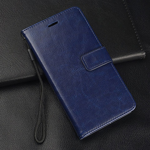 Custodia Portafoglio In Pelle Cover con Supporto L05 per Huawei P Smart Pro (2019) Blu