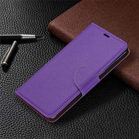 Custodia Portafoglio In Pelle Cover con Supporto L05 per Nokia 5.3 Viola