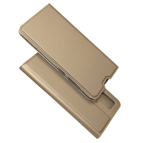 Custodia Portafoglio In Pelle Cover con Supporto L05 per Samsung Galaxy A51 4G Oro