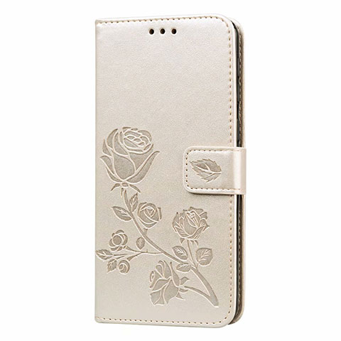 Custodia Portafoglio In Pelle Cover con Supporto L05 per Samsung Galaxy M31 Prime Edition Oro