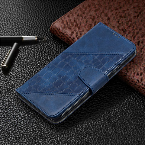 Custodia Portafoglio In Pelle Cover con Supporto L05 per Xiaomi Redmi 9 Activ Blu