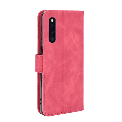 Custodia Portafoglio In Pelle Cover con Supporto L05Z per Samsung Galaxy A41 SC-41A Rosa Caldo