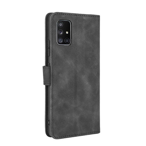 Custodia Portafoglio In Pelle Cover con Supporto L05Z per Samsung Galaxy A51 4G Nero