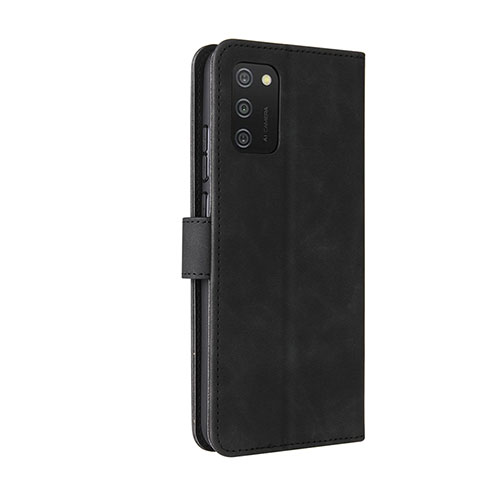 Custodia Portafoglio In Pelle Cover con Supporto L05Z per Samsung Galaxy M02s Nero