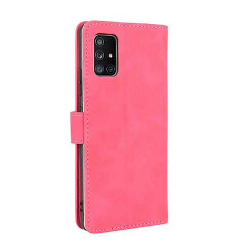 Custodia Portafoglio In Pelle Cover con Supporto L05Z per Samsung Galaxy M40S Rosa Caldo