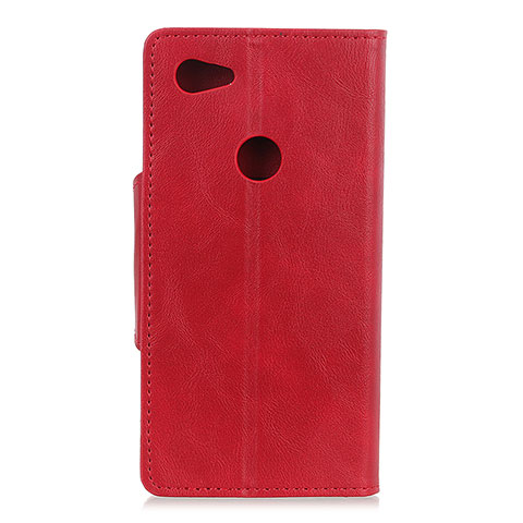 Custodia Portafoglio In Pelle Cover con Supporto L06 per Google Pixel 3a XL Rosso