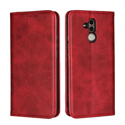 Custodia Portafoglio In Pelle Cover con Supporto L06 per Huawei Mate 20 Lite Rosso