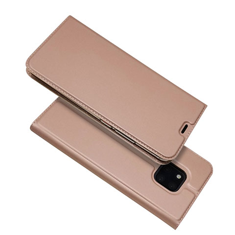 Custodia Portafoglio In Pelle Cover con Supporto L06 per Huawei Mate 20 Pro Oro Rosa