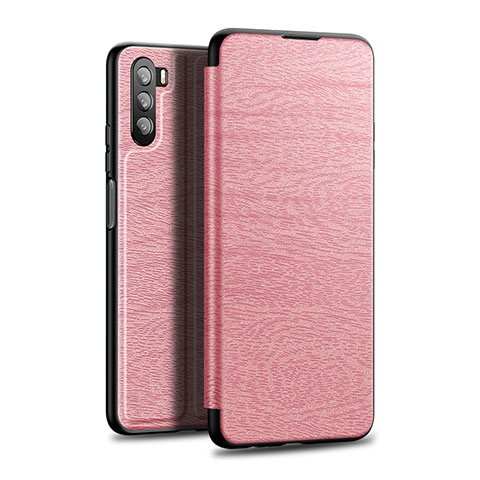 Custodia Portafoglio In Pelle Cover con Supporto L06 per Huawei Mate 40 Lite 5G Oro Rosa