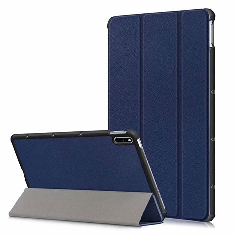 Custodia Portafoglio In Pelle Cover con Supporto L06 per Huawei MatePad 10.4 Blu