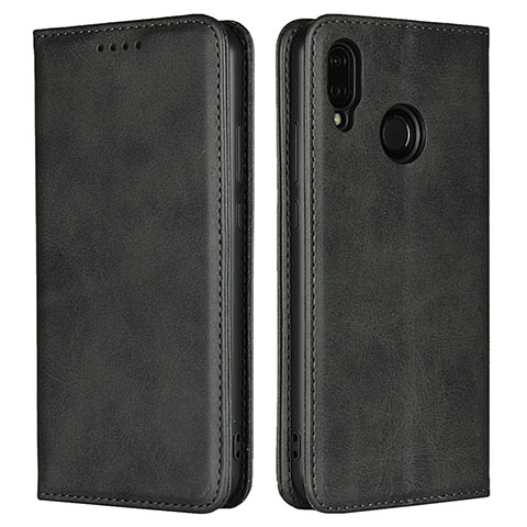 Custodia Portafoglio In Pelle Cover con Supporto L06 per Huawei Nova 3e Nero