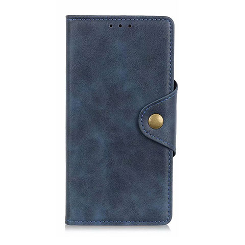 Custodia Portafoglio In Pelle Cover con Supporto L06 per Oppo A92s 5G Blu