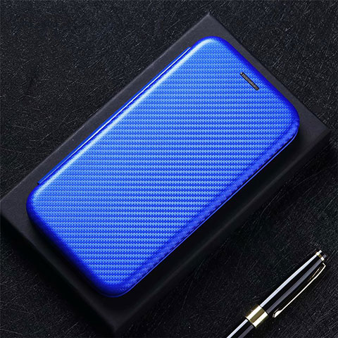 Custodia Portafoglio In Pelle Cover con Supporto L06 per Oppo Reno5 Pro 5G Blu