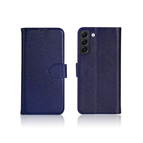 Custodia Portafoglio In Pelle Cover con Supporto L06 per Samsung Galaxy S24 5G Blu