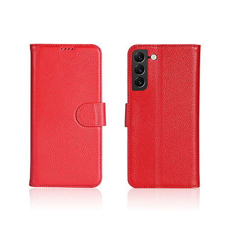 Custodia Portafoglio In Pelle Cover con Supporto L06 per Samsung Galaxy S25 5G Rosso