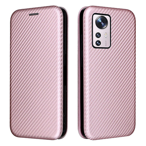 Custodia Portafoglio In Pelle Cover con Supporto L06 per Xiaomi Mi 12 Lite 5G Oro Rosa