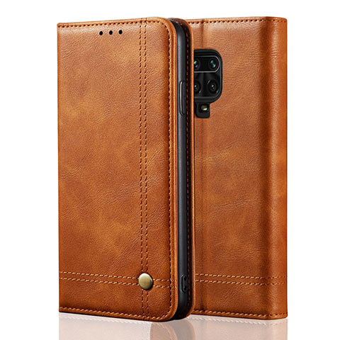 Custodia Portafoglio In Pelle Cover con Supporto L06 per Xiaomi Poco M2 Pro Arancione