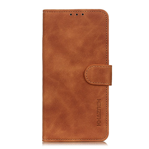 Custodia Portafoglio In Pelle Cover con Supporto L06 per Xiaomi Poco X3 Pro Marrone Chiaro