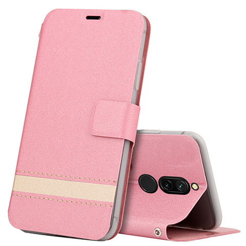 Custodia Portafoglio In Pelle Cover con Supporto L06 per Xiaomi Redmi 8 Rosa