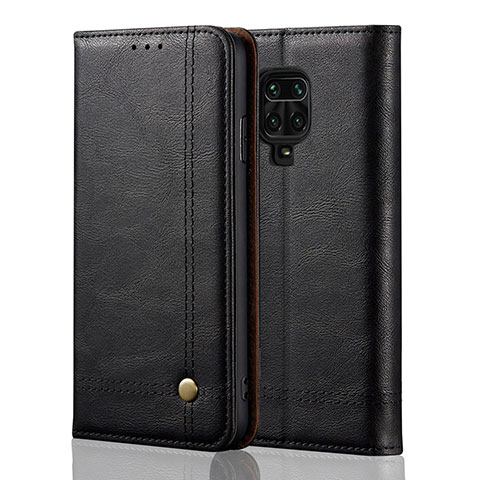 Custodia Portafoglio In Pelle Cover con Supporto L06 per Xiaomi Redmi Note 9 Pro Nero