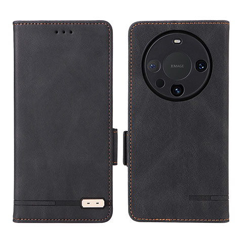 Custodia Portafoglio In Pelle Cover con Supporto L06Z per Huawei Mate 60 Nero