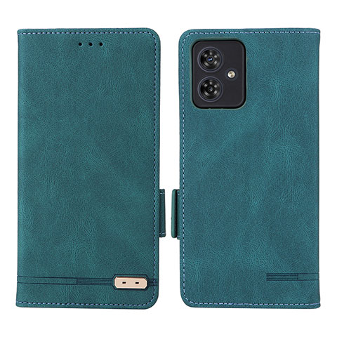 Custodia Portafoglio In Pelle Cover con Supporto L06Z per Motorola Moto G54 5G Verde