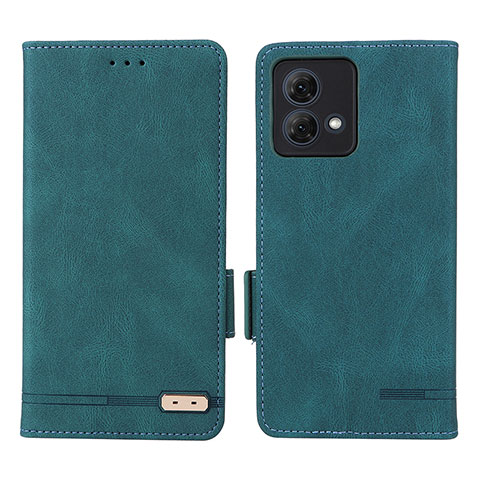 Custodia Portafoglio In Pelle Cover con Supporto L06Z per Motorola Moto G84 5G Verde