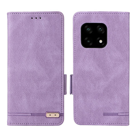 Custodia Portafoglio In Pelle Cover con Supporto L06Z per OnePlus 10 Pro 5G Viola