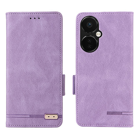 Custodia Portafoglio In Pelle Cover con Supporto L06Z per Oppo K11x 5G Viola