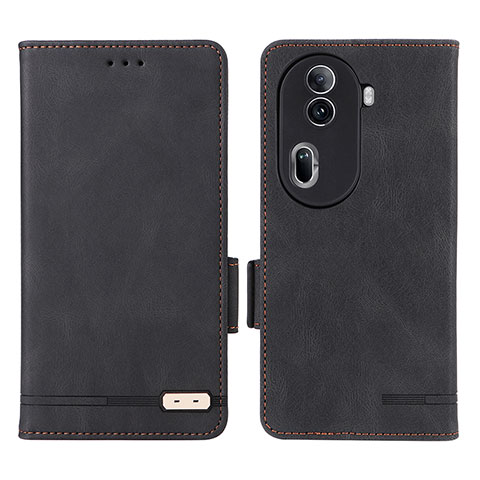 Custodia Portafoglio In Pelle Cover con Supporto L06Z per Oppo Reno11 Pro 5G Nero