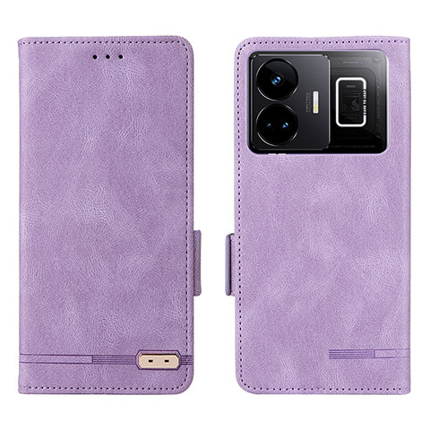 Custodia Portafoglio In Pelle Cover con Supporto L06Z per Realme GT Neo5 240W 5G Viola