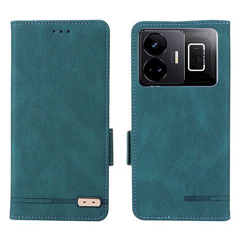 Custodia Portafoglio In Pelle Cover con Supporto L06Z per Realme GT Neo6 5G Verde