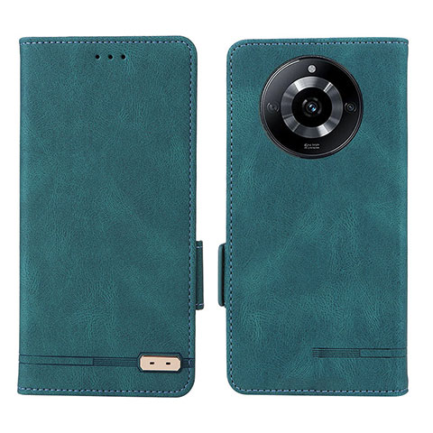 Custodia Portafoglio In Pelle Cover con Supporto L06Z per Realme Narzo 60 5G Verde