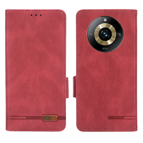 Custodia Portafoglio In Pelle Cover con Supporto L06Z per Realme Narzo 60 Pro 5G Rosso