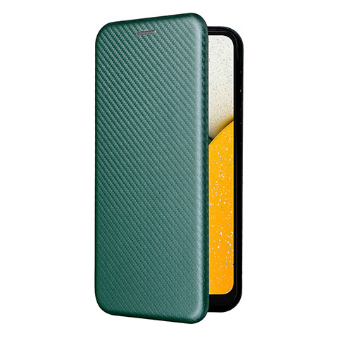 Custodia Portafoglio In Pelle Cover con Supporto L06Z per Samsung Galaxy A03 Core Verde