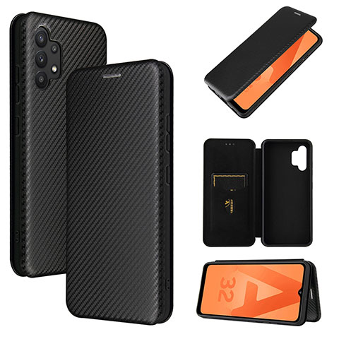 Custodia Portafoglio In Pelle Cover con Supporto L06Z per Samsung Galaxy A32 5G Nero