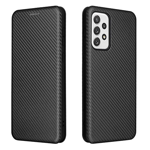 Custodia Portafoglio In Pelle Cover con Supporto L06Z per Samsung Galaxy A73 5G Nero