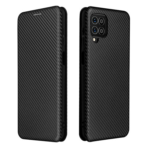 Custodia Portafoglio In Pelle Cover con Supporto L06Z per Samsung Galaxy F62 5G Nero