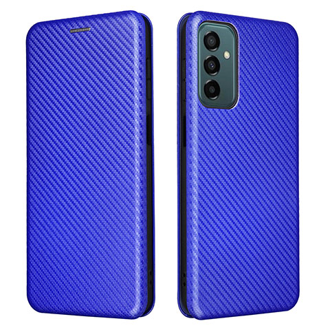 Custodia Portafoglio In Pelle Cover con Supporto L06Z per Samsung Galaxy M23 5G Blu