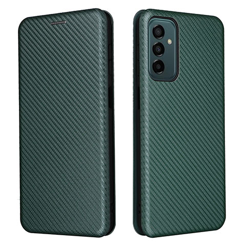 Custodia Portafoglio In Pelle Cover con Supporto L06Z per Samsung Galaxy M23 5G Verde